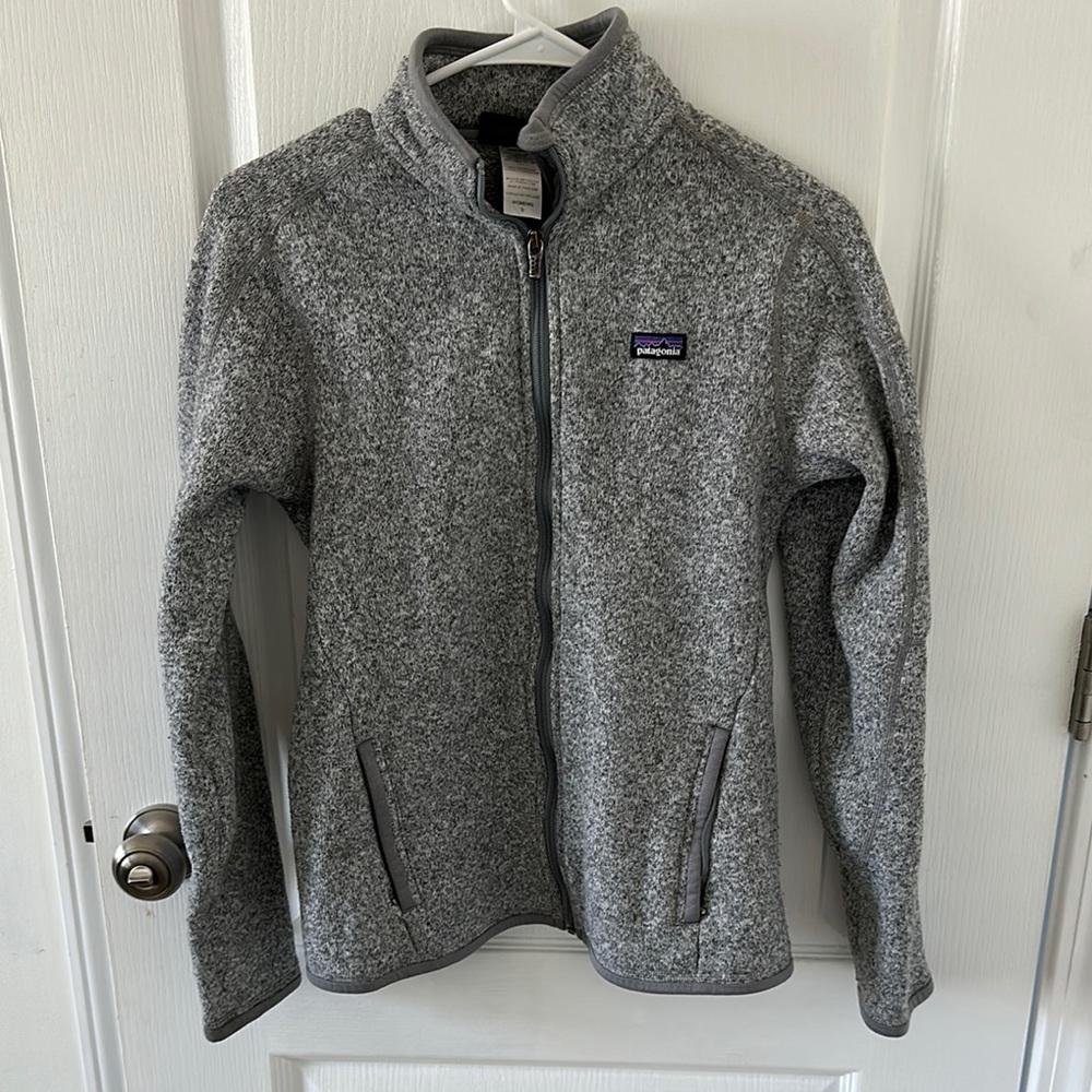 Patagonia Gray Full-Zip Fleece Jacket